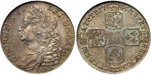 1 Shilling 大不列顛王國 (1707 - 1800) 銀 乔治二世 (大不列颠) (1683 - 1760)