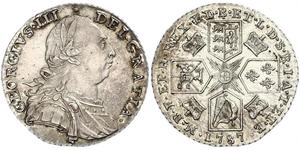 1 Shilling 大不列顛王國 (1707 - 1800) 銀 喬治三世 (1738-1820)