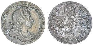 1 Shilling 大不列顛王國 (1707 - 1800) 銀 乔治一世 (大不列颠) (1660 - 1727)