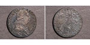 1 Shilling 大不列顛王國 (1707 - 1800) 銀 喬治三世 (1738-1820)