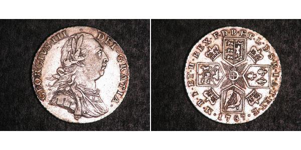 1 Shilling 大不列顛王國 (1707 - 1800) 銀 喬治三世 (1738-1820)
