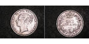 1 Shilling 大不列颠及爱尔兰联合王国 (1801 - 1922) 銀 维多利亚 (英国君主)