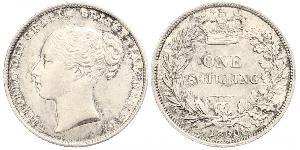 1 Shilling 大不列颠及爱尔兰联合王国 (1801 - 1922) 銀 维多利亚 (英国君主)