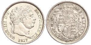 1 Shilling 大不列颠及爱尔兰联合王国 (1801 - 1922) 銀 喬治三世 (1738-1820)