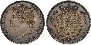 1 Shilling 大不列颠及爱尔兰联合王国 (1801 - 1922) 銀 喬治四世 (1762-1830)