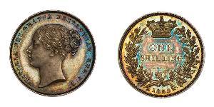 1 Shilling 大不列颠及爱尔兰联合王国 (1801 - 1922) 銀 维多利亚 (英国君主)