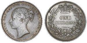 1 Shilling 大不列颠及爱尔兰联合王国 (1801 - 1922) 銀 维多利亚 (英国君主)