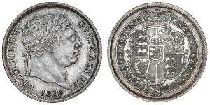 1 Shilling 大不列颠及爱尔兰联合王国 (1801 - 1922) 銀 喬治三世 (1738-1820)