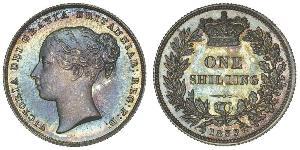 1 Shilling 大不列颠及爱尔兰联合王国 (1801 - 1922) 銀 维多利亚 (英国君主)