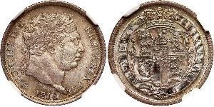 1 Shilling 大不列颠及爱尔兰联合王国 (1801 - 1922) 銀 喬治三世 (1738-1820)