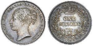 1 Shilling 大不列颠及爱尔兰联合王国 (1801 - 1922) 銀 维多利亚 (英国君主)