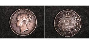 1 Shilling 大不列颠及爱尔兰联合王国 (1801 - 1922) 銀 维多利亚 (英国君主)