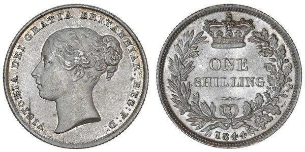 1 Shilling 大不列颠及爱尔兰联合王国 (1801 - 1922) 銀 维多利亚 (英国君主)