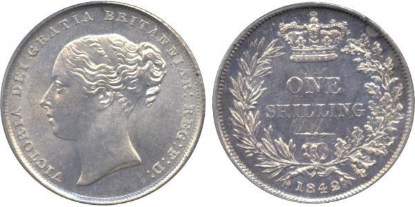 1 Shilling 大不列颠及爱尔兰联合王国 (1801 - 1922) 銀 维多利亚 (英国君主)