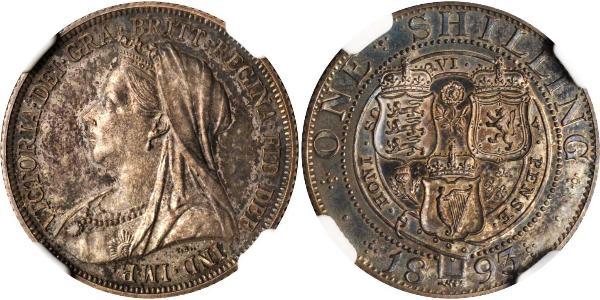 1 Shilling 大不列颠及爱尔兰联合王国 (1801 - 1922) 銀 维多利亚 (英国君主)