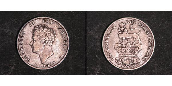 1 Shilling 大不列颠及爱尔兰联合王国 (1801 - 1922) 銀 喬治四世 (1762-1830)