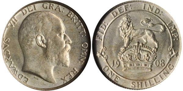 1 Shilling 大不列颠及爱尔兰联合王国 (1801 - 1922) 銀 爱德华七世 (1841-1910)