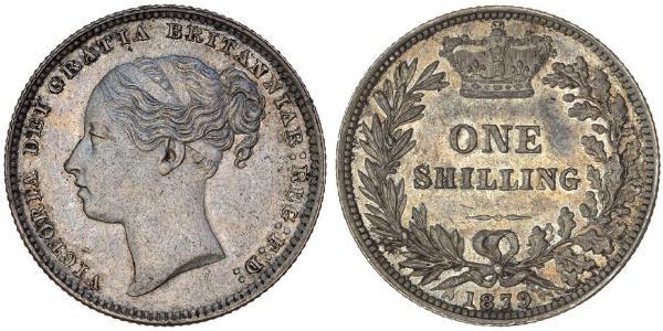 1 Shilling 大不列颠及爱尔兰联合王国 (1801 - 1922) 銀 维多利亚 (英国君主)