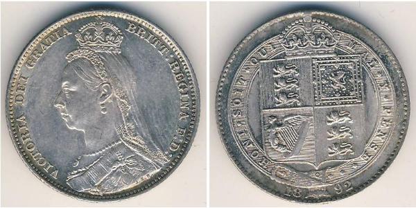 1 Shilling 大不列颠及爱尔兰联合王国 (1801 - 1922) 銀 维多利亚 (英国君主)