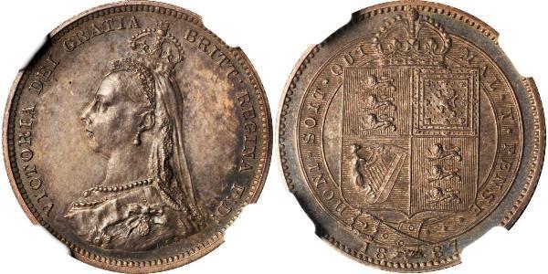 1 Shilling 大不列颠及爱尔兰联合王国 (1801 - 1922) 銀 维多利亚 (英国君主)