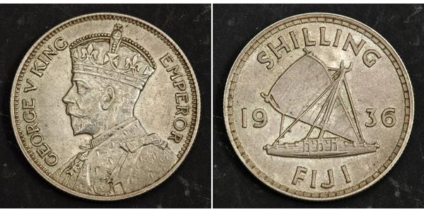 1 Shilling 大英帝国 / Fiji 銀 乔治五世  (1865-1936)