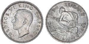 1 Shilling 新西兰 銀 乔治六世 (1895-1952)