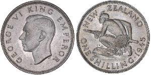 1 Shilling 新西兰 銀 乔治六世 (1895-1952)