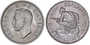 1 Shilling 新西兰 銀 乔治六世 (1895-1952)
