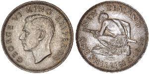 1 Shilling 新西兰 銀 乔治六世 (1895-1952)