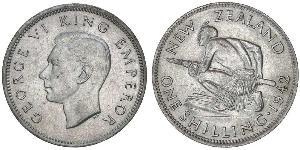 1 Shilling 新西兰 銀 乔治六世 (1895-1952)