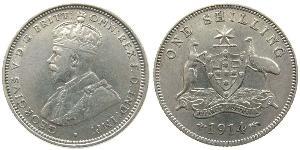 1 Shilling 澳大利亚 銀 乔治五世  (1865-1936)