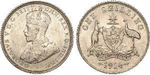 1 Shilling 澳大利亚 銀 乔治五世  (1865-1936)