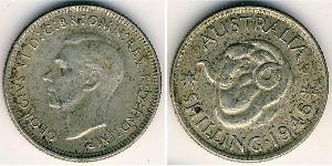 1 Shilling 澳大利亚 銀 乔治六世 (1895-1952)