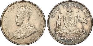 1 Shilling 澳大利亚 銀 乔治五世  (1865-1936)