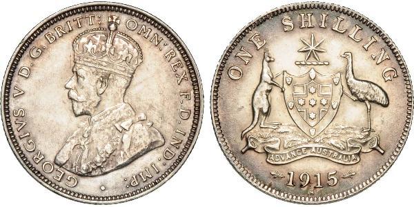 1 Shilling 澳大利亚 銀 乔治五世  (1865-1936)