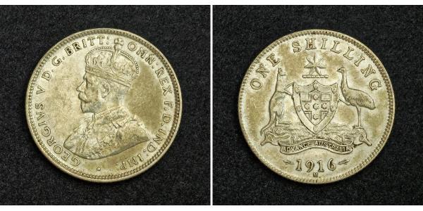 1 Shilling 澳大利亚 銀 乔治五世  (1865-1936)