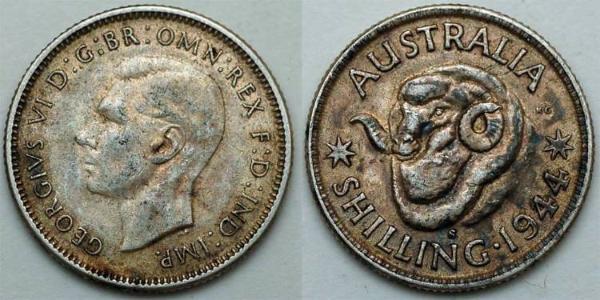 1 Shilling 澳大利亚 銀 乔治六世 (1895-1952)