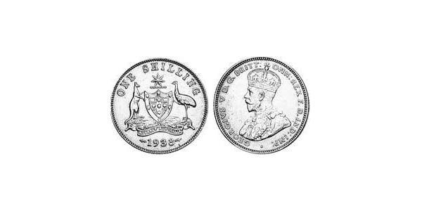 1 Shilling 澳大利亚 銀 乔治五世  (1865-1936)