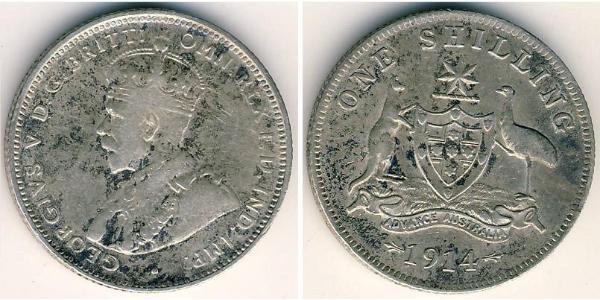 1 Shilling 澳大利亚 銀 乔治五世  (1865-1936)