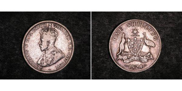 1 Shilling 澳大利亚 銀 乔治五世  (1865-1936)