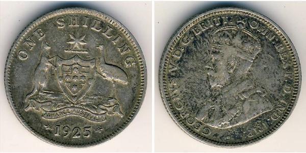 1 Shilling 澳大利亚 銀 乔治五世  (1865-1936)