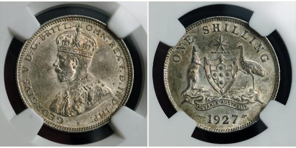 1 Shilling 澳大利亚 銀 乔治五世  (1865-1936)