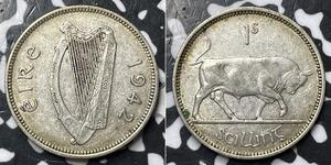 1 Shilling 爱尔兰共和国 銀 