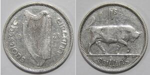 1 Shilling 爱尔兰共和国 銀 