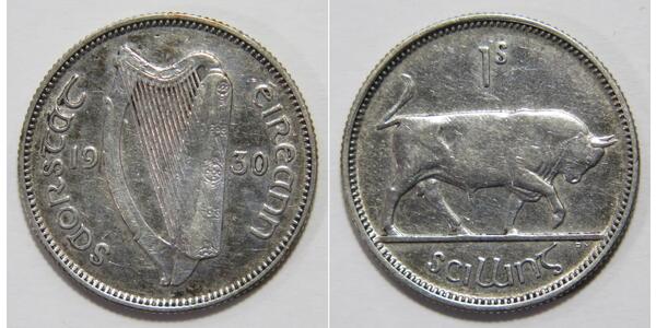 1 Shilling 爱尔兰共和国 銀 