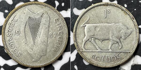 1 Shilling 爱尔兰共和国 銀 