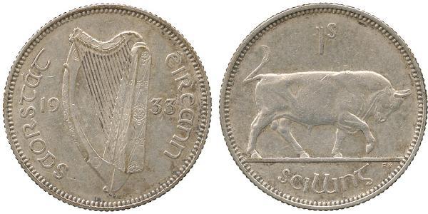 1 Shilling 爱尔兰共和国 銀 