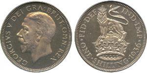 1 Shilling 英国 銀 