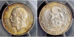 1 Shilling 英国 銀 乔治五世  (1865-1936)