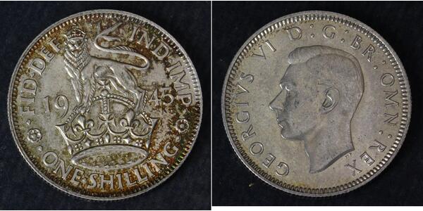 1 Shilling 英国 銀 